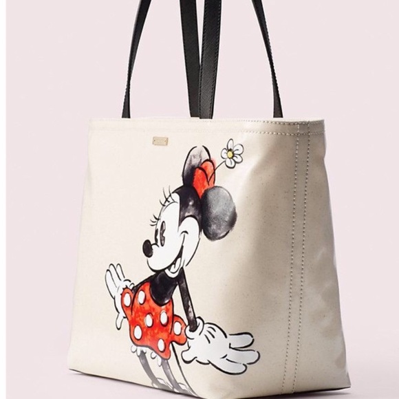 ♠️ 🆕 Kate Spade SET Minnie Mouse TOTE and a KEYCHAIN - Picture 8 of 16